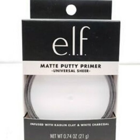 e.l.f. Matte Putty Primer Universal Sheer Infused w/Kaolin Clay & White Charcoal - Picture 1 of 5